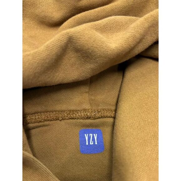 Yeezy Gap Unisex Pullover Hoodie Brown S Minimalist Style - Picture 3 of 3